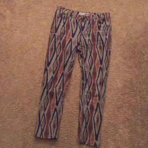 TOPSHOP Moto Pattern Printed Jeans Size US 4//26.